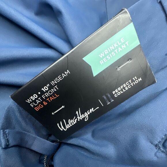 NWTs Walter Hagen Men's Perfect 11 Golf Shorts 50” Waist in Navy - Picture 4 of 5